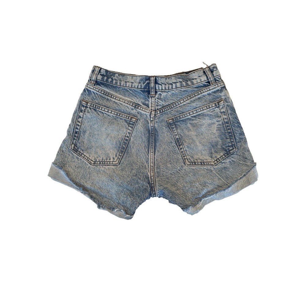 Reformation Jeans Women's Size 28 Distressed Cutoff Shorts Light Wash Denim - Picture 2 of 3